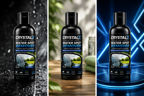 CrystalX Water Spot Remover lifestyle shots